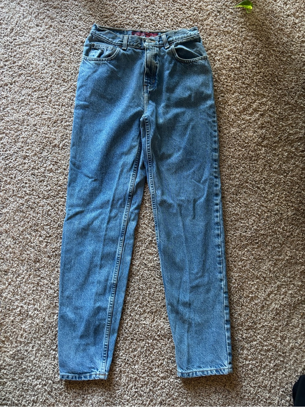 Vintage Old Navy Women's Blue Straight-Leg Jeans